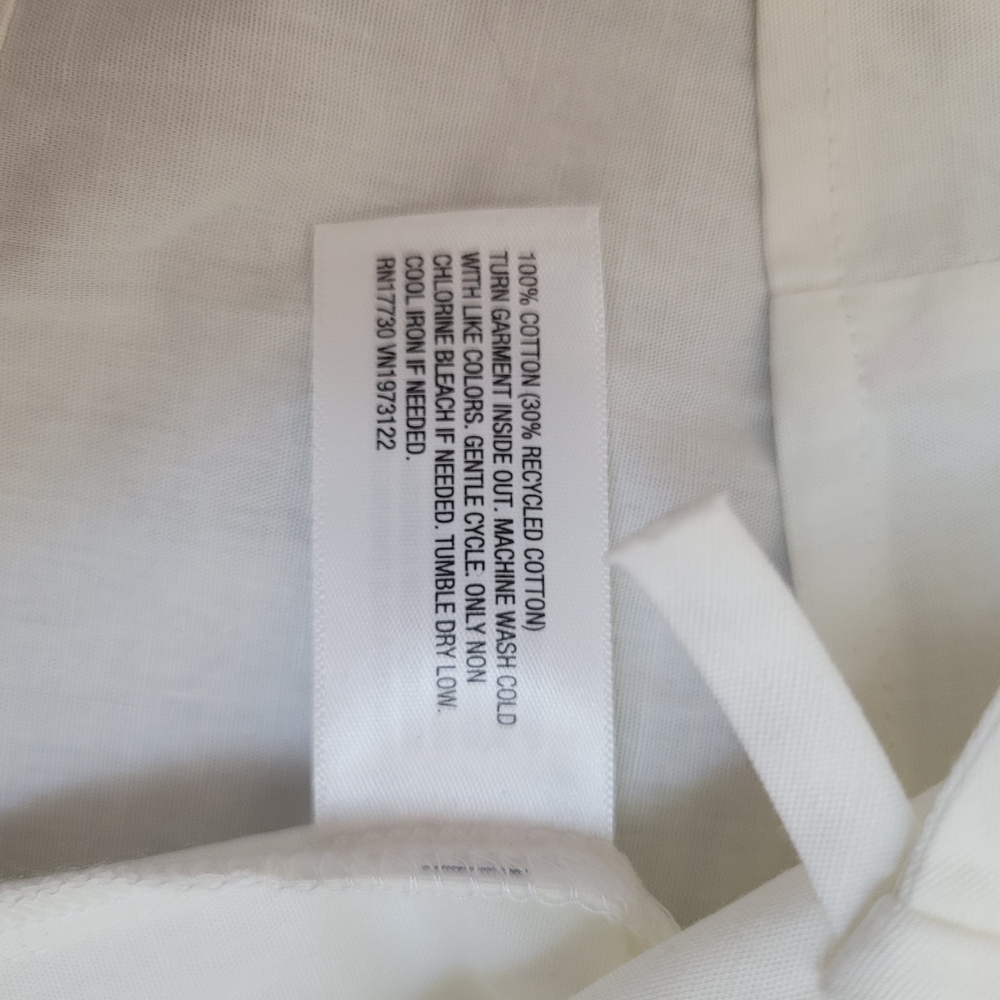 Wild Fable White Button Down Shirt with Bow Accents - Picture 4 of 8